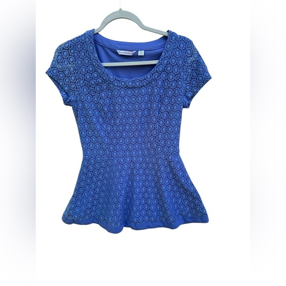 Isaac Mizrahi Tops - Isaac Mizrahi Royal Blue Textured Blouse